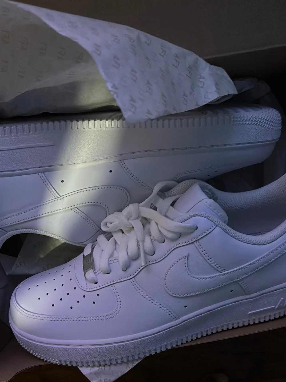Nike White Low-Top Leather Sneakers